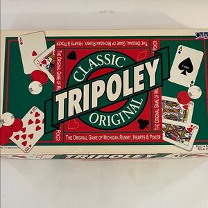 Tripoley Original Card Game - Red and Green